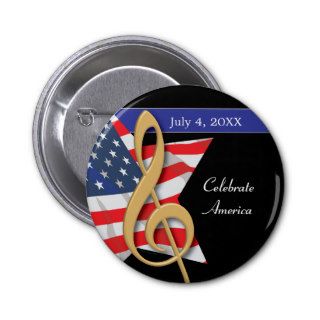 Patriotic Music Button