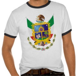 Coat of Arms Queretaro Official Mexico Symbol Logo Tee Shirt
