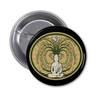 Buddha Under the Bodhi Tree Button