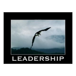 LEADERSHIP ~ Flying Bald Eagle Motivational Poster