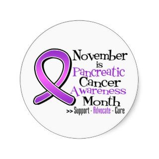 November is Pancreatic Cancer Awareness Month Sticker