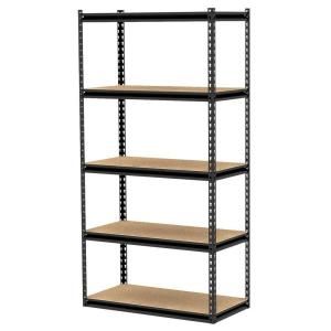 Gorilla Rack 5 Shelf 36 in. x 18 in. x 72 in. Freestanding Storage Unit GRZ6 3618 5BPCB