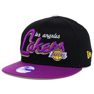Los Angeles Lakers New Era NBA Hardwood Classics Youth Bright Nights 9FIFTY Snapback Cap