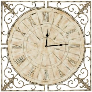 Safavieh Kathleen Antiqued White Clock