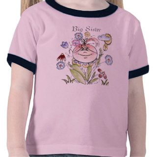 Big Sister Flower Garden Fairy Tee Shirt