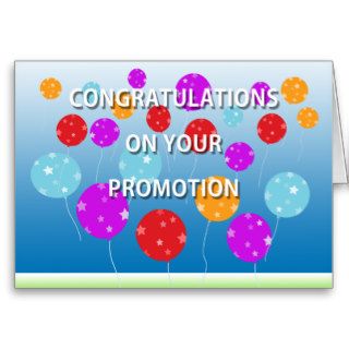 Congratulations On Your Promotion Card