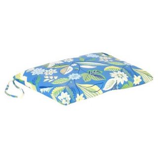 Outdoor Single Swing/Glider Cushion   Blue/Green Floral