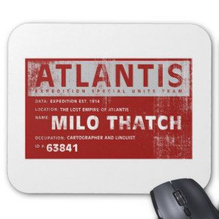 Atlantis Expedition Special Units Team Milo Thatch Mouse Pad