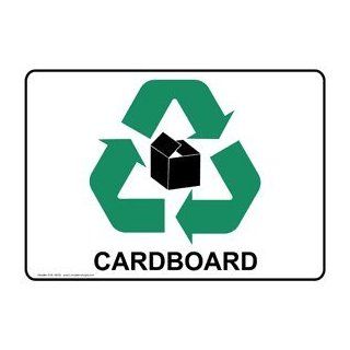 Cardboard Sign NHE 14232 Recycling / Trash / Conserve  Business And Store Signs 