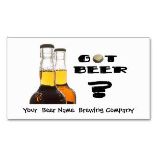 Got Beer? Brewing Company, Bar, U Brew Business Card