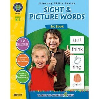 SCBCCP1115 2   SIGHT amp; PICTURE WORDS BIG BOOK pack of 2  Teachers Professional Development Resources 