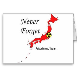 Fukushima, Japan Nuclear Disaster Greeting Card
