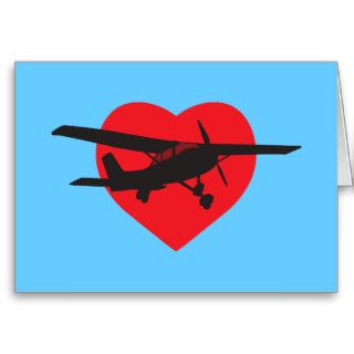 I Love Airplanes Cards