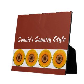 Sunflower Country Style Photo Plaques