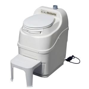 Sun Mar Spacesaver Electric Waterless Self Contained Composting Toilet in White SPACESAVER (white)