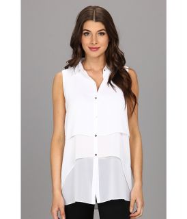 Kenneth Cole New York Bree Blouse Womens Blouse (White)