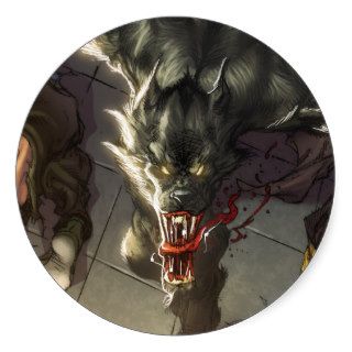 Myths and Legends #3A   Wolf Monster Wreaks Havoc Sticker