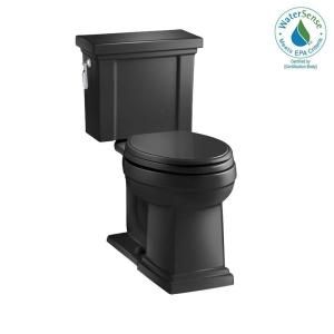 KOHLER Tresham 2 Piece Elongated Toilet in Black Black 3950 7