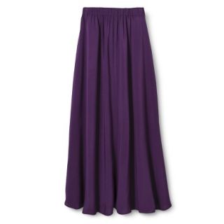 Merona Womens Woven Maxi Skirt   Plum Cream   L