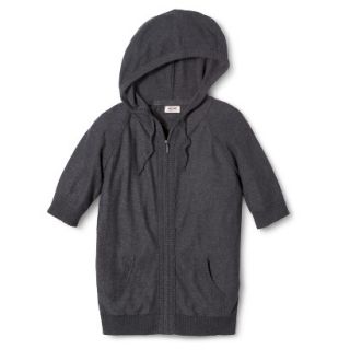 Mossimo Supply Co. Juniors Zip Hoodie Sweater   Charcoal XXL(19)