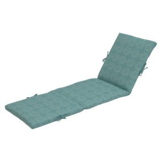 Threshold Outdoor Chaise Lounge Cushion   Turquoise Circles