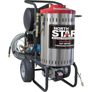 NorthStar Electric Wet Steam & Hot Water Pressure Washer   2000 PSI, 1.5 GPM,