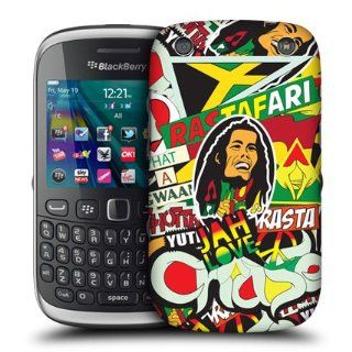 Head Case Designs Rasta Sticker Happy Design Back Case Cover for BlackBerry Curve 9320 Cell Phones & Accessories