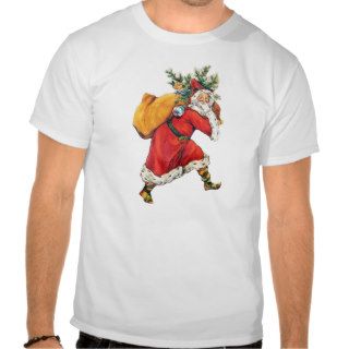 Vintage Victorian Santa Claus T Shirt