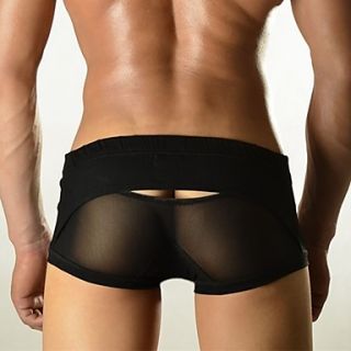 Mens Stitching Black Brief