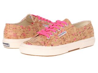 Superga 2750 Neon Cork Womens Lace up casual Shoes (Pink)