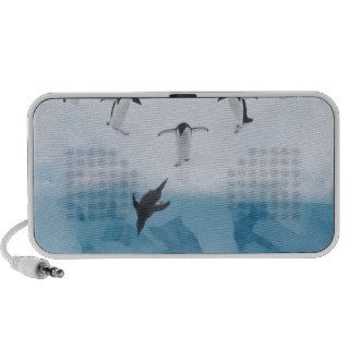 Penguins Jumping into Water iPhone Speaker