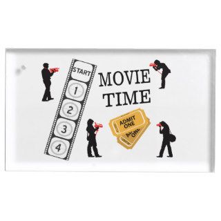 Come One Come All It's Movie Time Table Card Holder