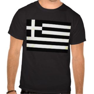 Modern Edgy Greek Flag Tee Shirts