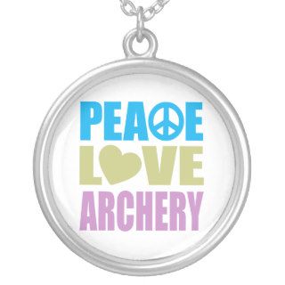 Peace Love Archery Pendants