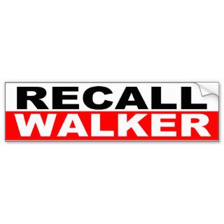 Recall Governor Scott Walker Bumper Stickers