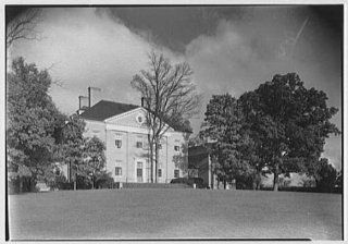 Photo Paul Mellon, residence in Upperville, Virginia. Rear facade II   Prints