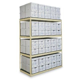 HALLOWELL Rivetwell Record Storage with EZ Deck Steel Decking Science Lab Lockers