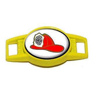 Fire Fighter Helmet   Fire Department   Shoe Sneaker Shoelace Charm Decoration   Yellow 