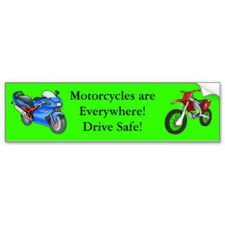 Love my USA Motorcycles are everywhere Bumper Sticker