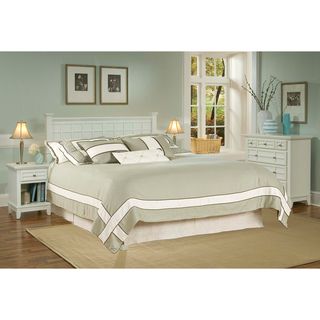 Home Styles Arts  amp; Crafts White Queen/full Headboard Night Stand And Chest Set White Size Full