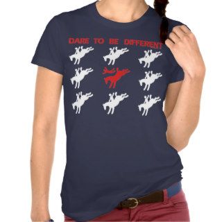 Be Different   Funny Horse Saying T Shirts