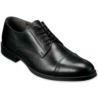 Stafford Alexander Cap Toe Dress Shoes, Black, Mens
