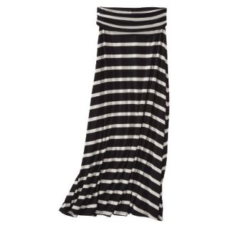 Merona Womens Knit Convertible Maxi Skirt   Black/White   XL