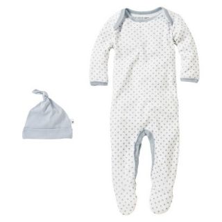 Burts Bees Baby Newborn Boys Coverall and Hat Set   Sail Blue 3 6 M