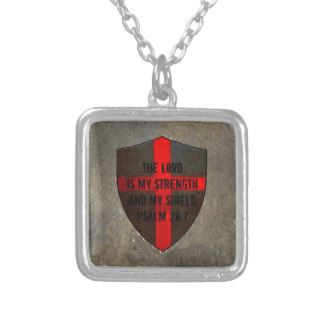 Christian Bible Verse Psalm 287 Lordmy strength Necklaces