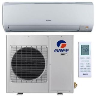 GREE High Efficiency 12,000 BTU (1 Ton) Ductless (Duct Free) Mini Split Air Conditioner with Inverter, Heat, Remote 208 230V GWH12KF D3DNB1C