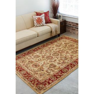 Hand tufted Gold African Semi worsted New Zealand Wool Rug (33 X 53)