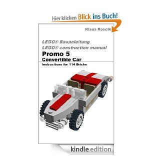 Promo 5   Convertible Car   Instructions for 114 Bricks   LEGO Bauanleitung   construction manual eBook Klaus Roscik Kindle Shop