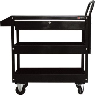 Excel Rolling Tool Cart with Locking Drawer   300 Lb. Capacity, Model TC301C 