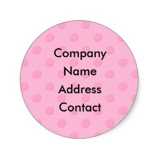 Cotton candy pink polka dot texture stickers